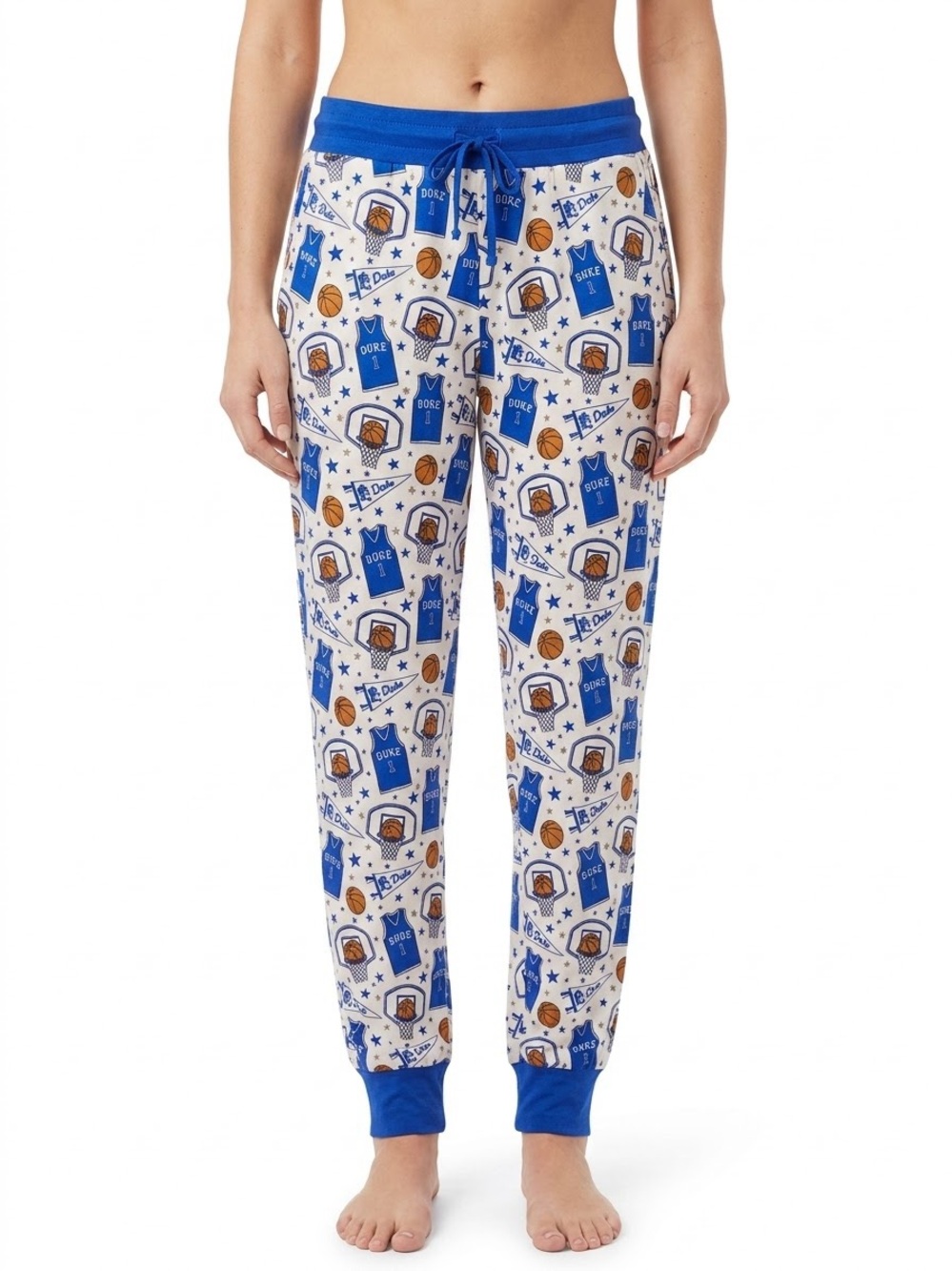 Monkeeroos Duke Blue Devils Basketball Bamboo Pajama Jogger Pants M